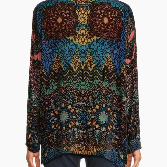 NWT Johnny Was The Audrey Oversized Floral Blouse Sz L - Picture 4 of 5